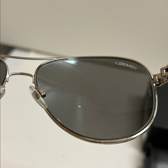 Chanel Metallic Aviator Sunglasses